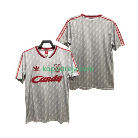 Billiga Fotbollströjor Liverpool 1989 1991 Retro Borta tröja Kortärmad